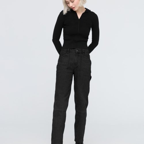 C WPMR1027 Stretch Canvas Utility Pant Black 4891 ECOM