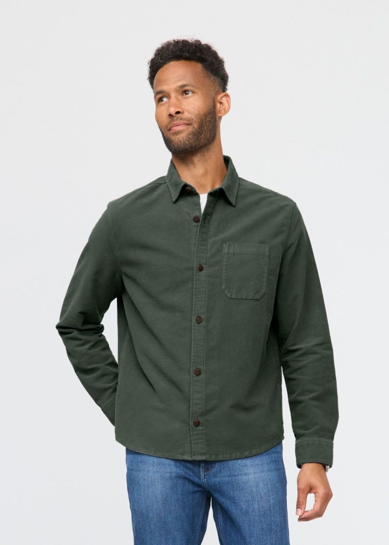 MCNR1031 No Sweat Moleskin Shirt Peat 0924 ECOM 418917