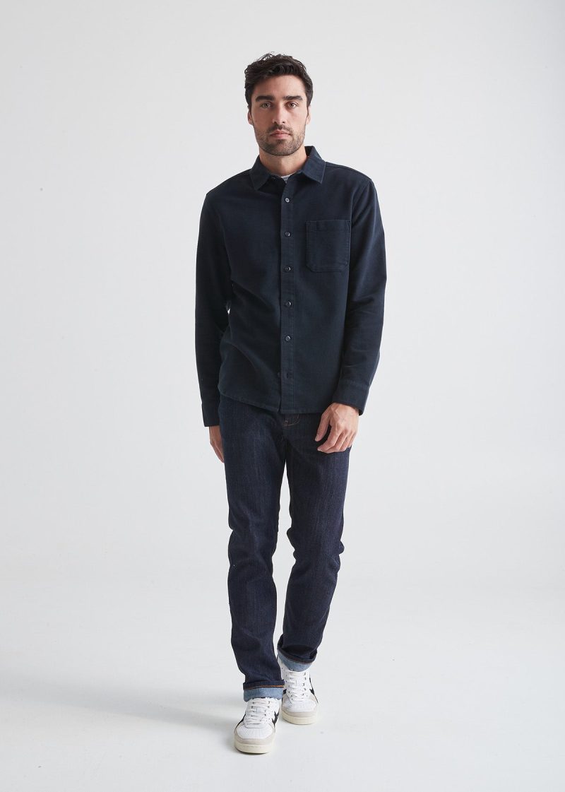 MCNS1025 NO SWEAT MOLESKIN NAVY FB