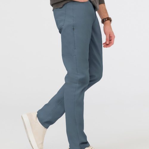 MFHS1001 NuStretch Slim 5 pocket Steel Blue 1920 Side