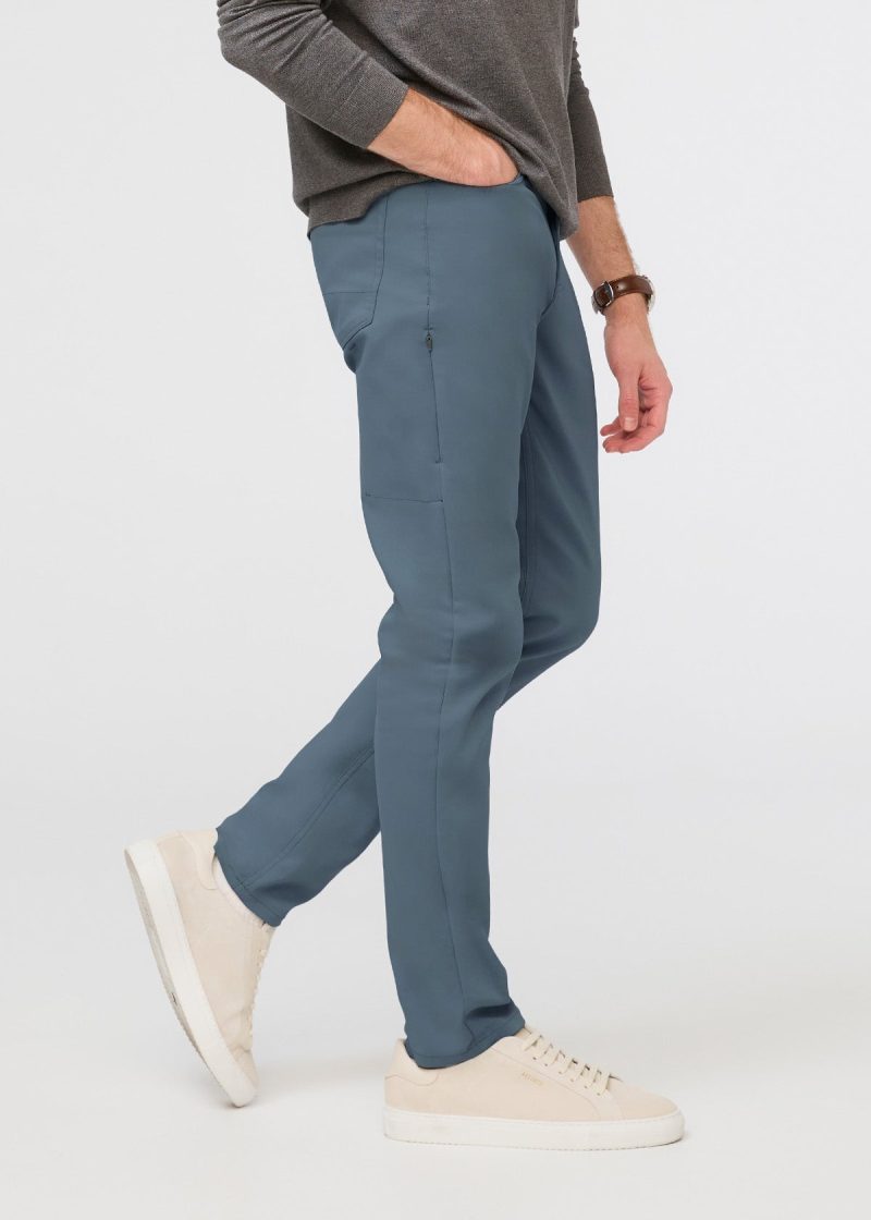 MFHS1001 NuStretch Slim 5 pocket Steel Blue 1920 Side