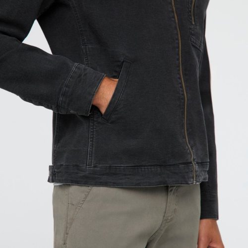 MOMR1027 Stretch Canvas Utility Jacket Black 0226 356606