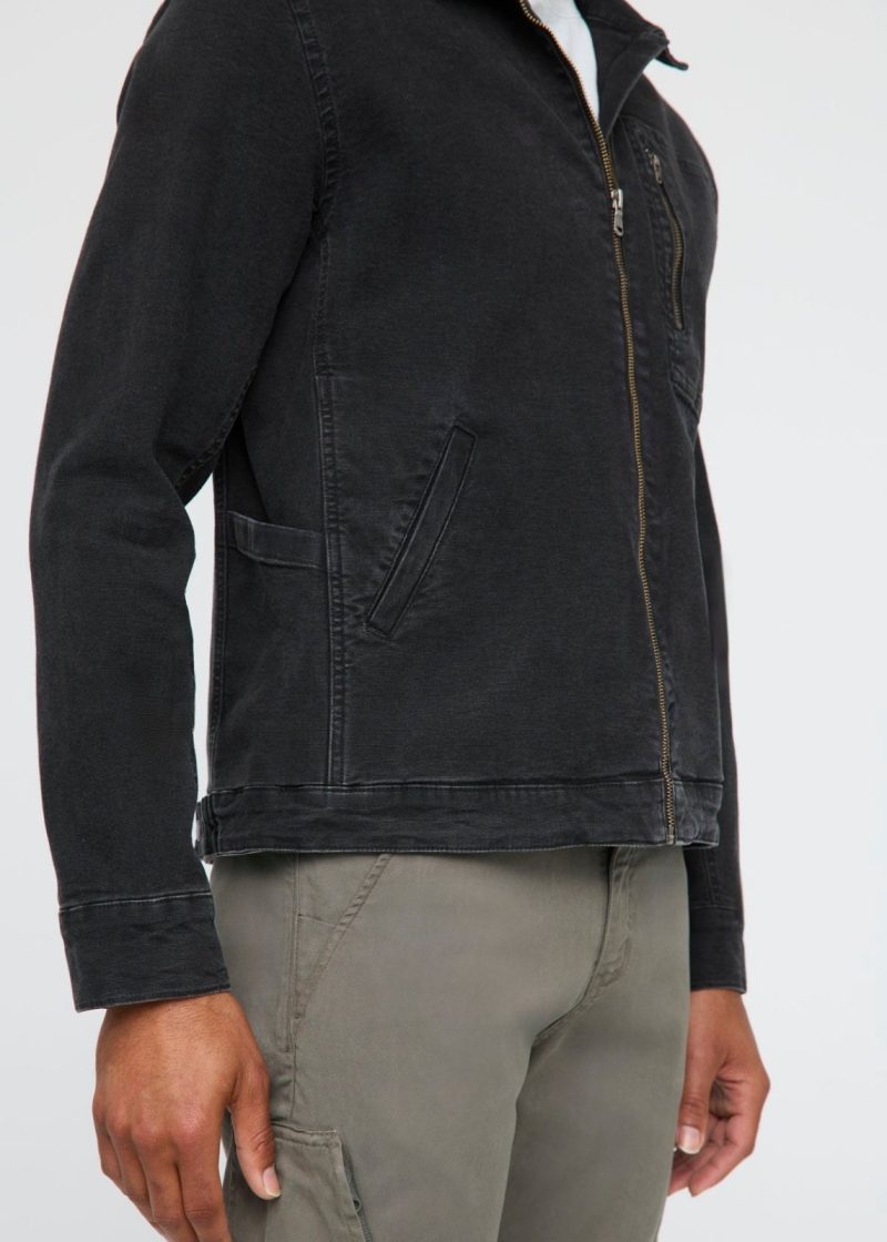 MOMR1027 Stretch Canvas Utility Jacket Black 0227 992924