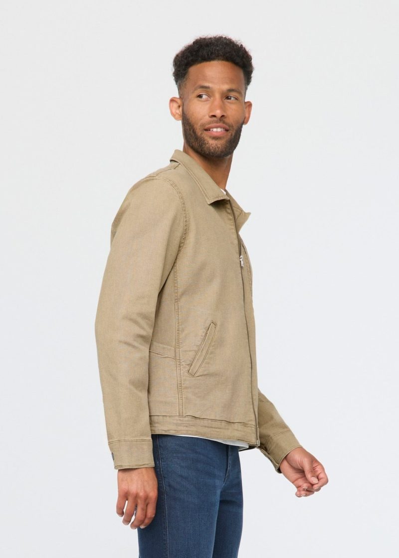 MOMR1027 Stretch Canvas Utility Jacket Tan 1470 ECOM 1 735463