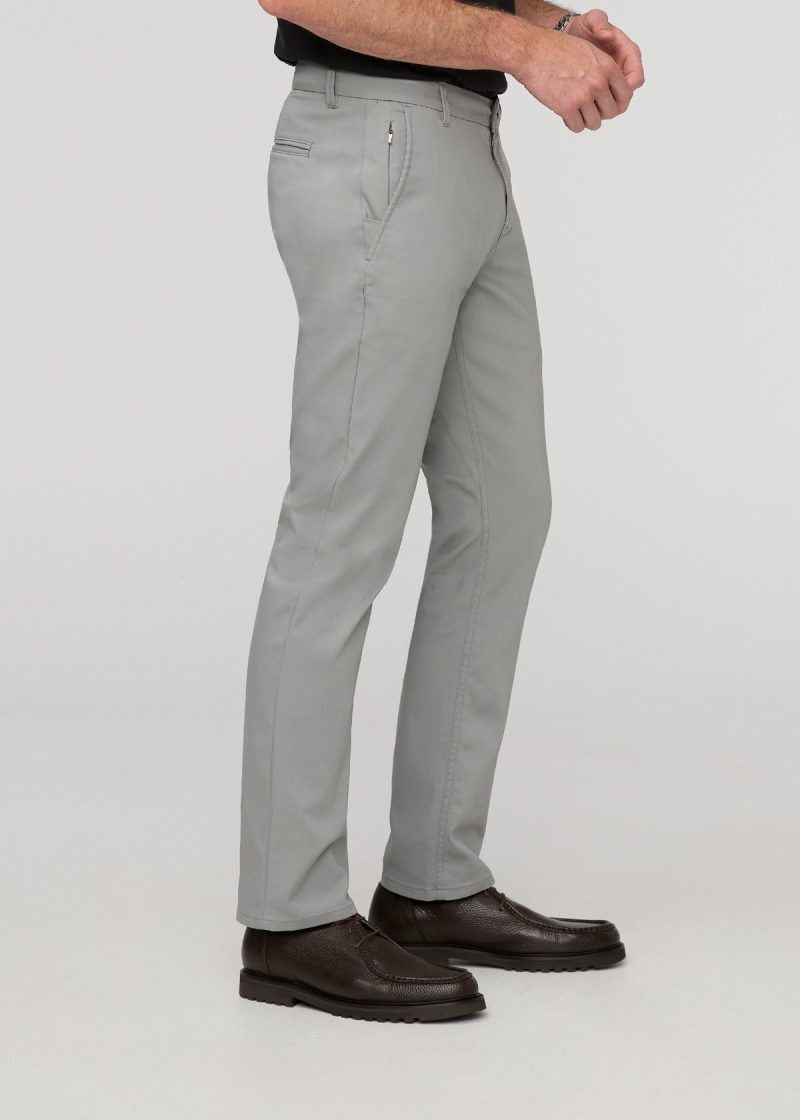 MPHS1923 NuStretch Slim Straight Trouser Clean Grey 7444