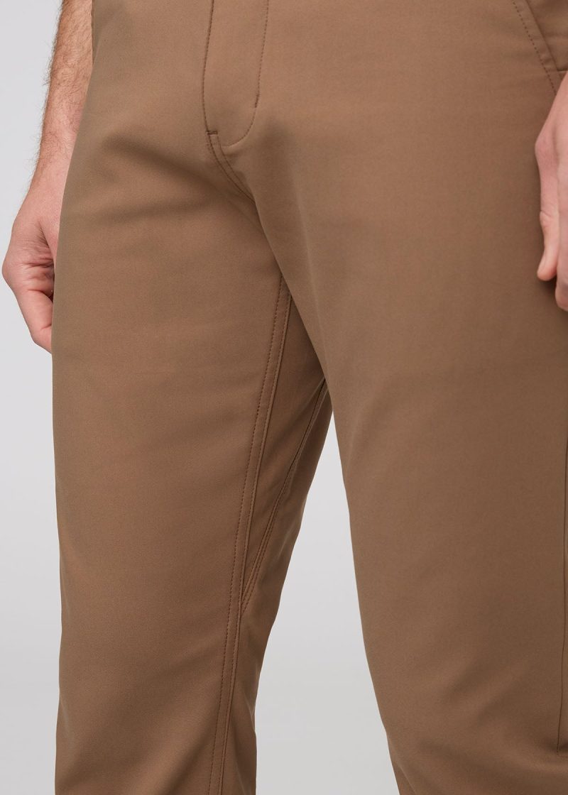 MPHS1923 NuStretch Slim Straight Trouser Warm Sand 7243