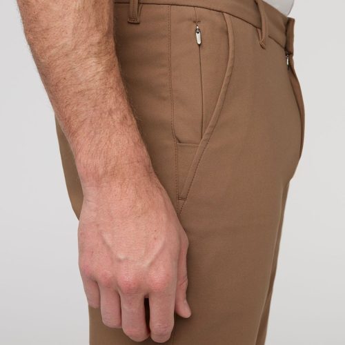 MPHS1923 NuStretch Slim Straight Trouser Warm Sand 7244