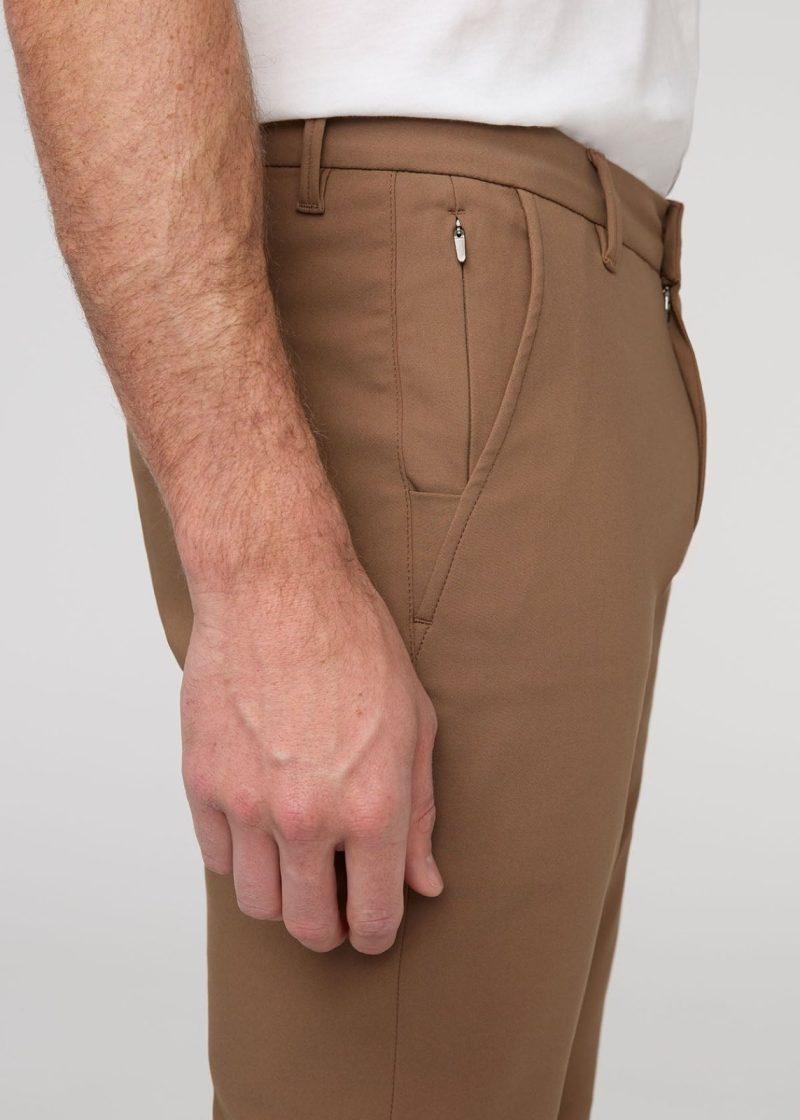 MPHS1923 NuStretch Slim Straight Trouser Warm Sand 7244