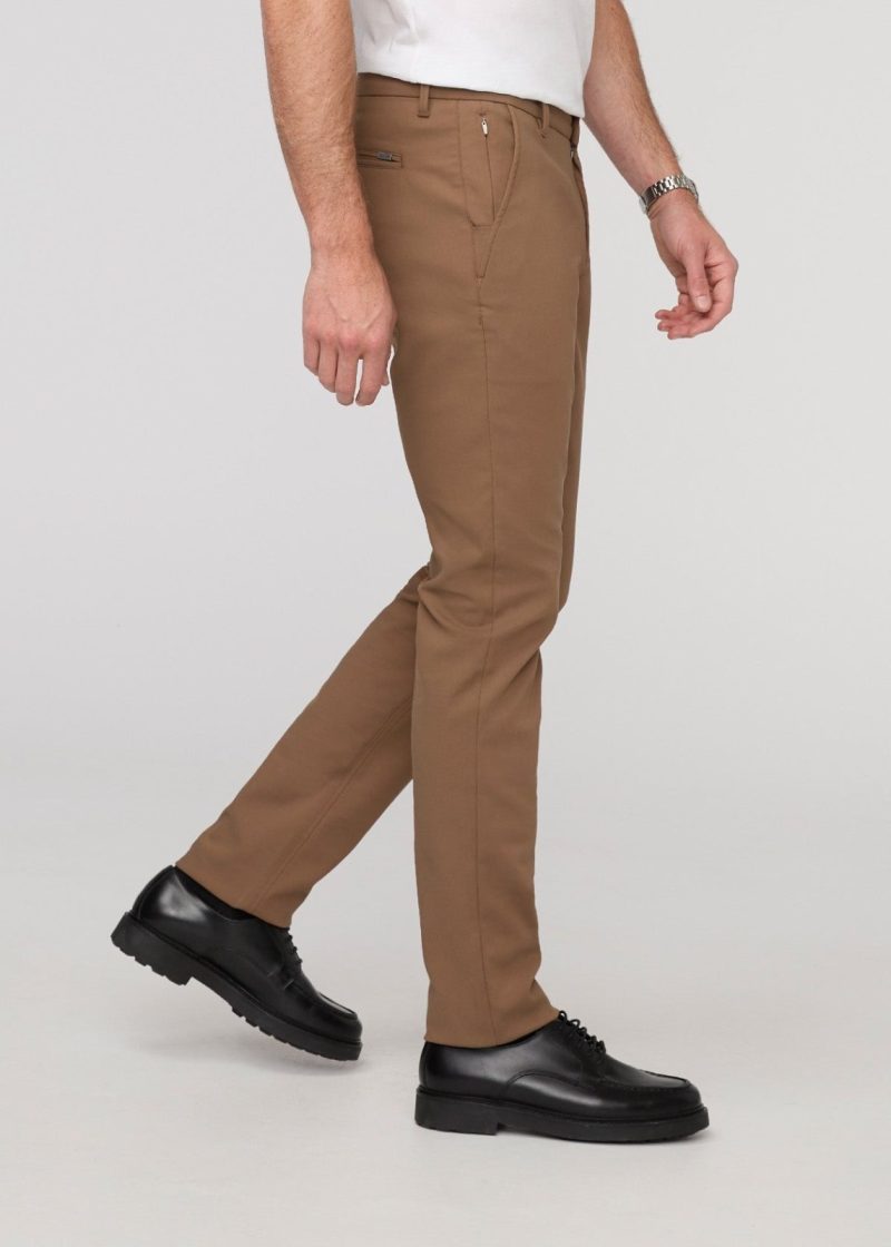 MPHS1923 NuStretch Slim Straight Trouser Warm Sand 7267