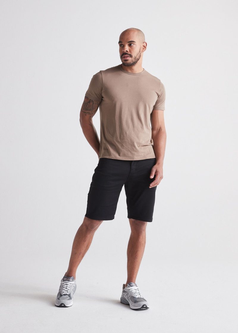 MSNR1012 No Sweat Short Relaxed Black FB