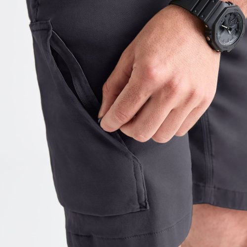 MSTR1014 Live Free Adventure Short Charcoal 3575 Detail