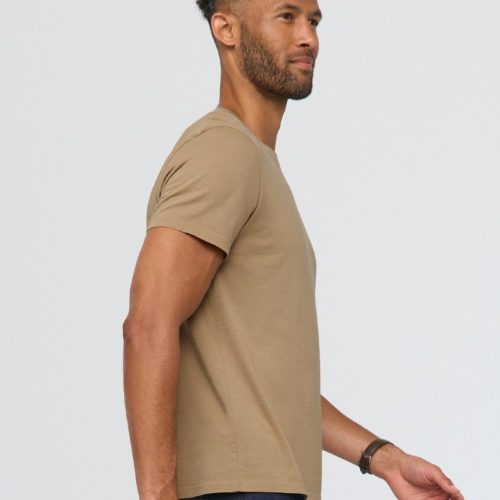 MTJS1632 PurePima Tee Desert Khaki 1029