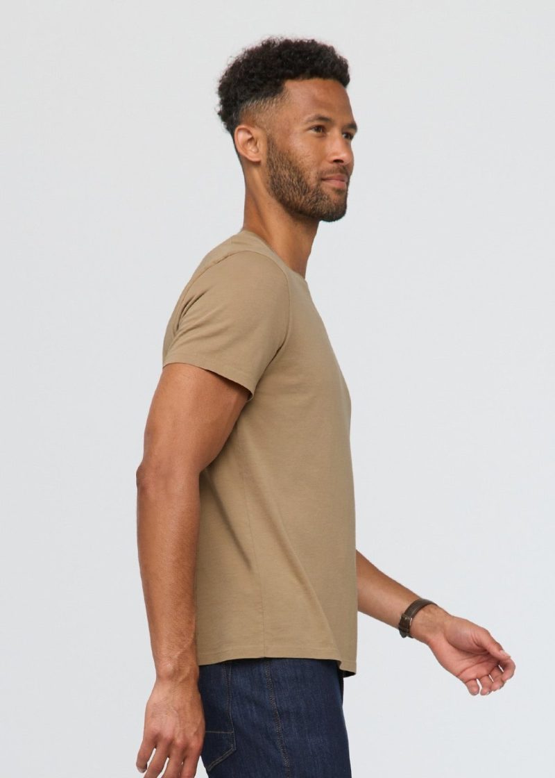 MTJS1632 PurePima Tee Desert Khaki 1029