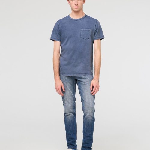 MTJS1640 PurePima Vintage Pocket Tee Washed Indigo 1158 Full 921093