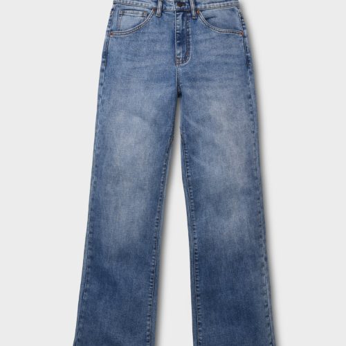 MidweightDenimWideLeg ZipFly VintageBlue