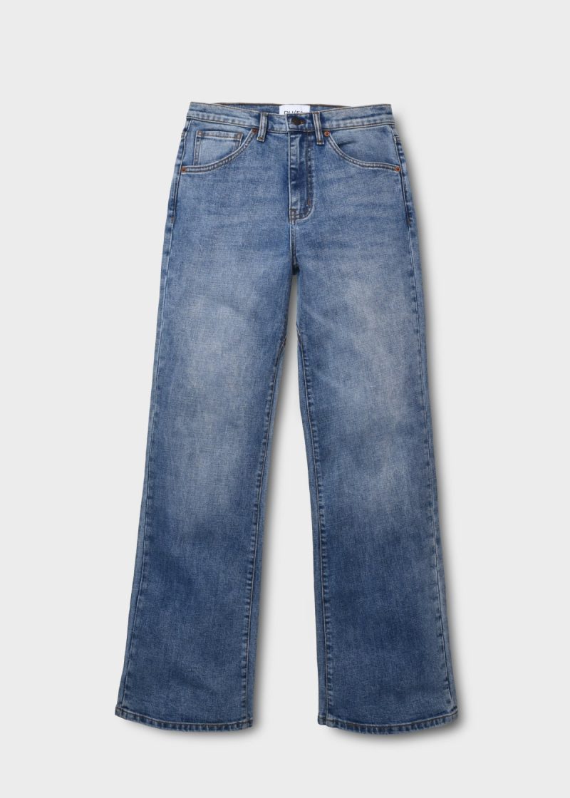 MidweightDenimWideLeg ZipFly VintageBlue