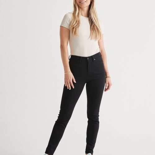 Performance Denim High Rise Skinny Black 4630 ECOM