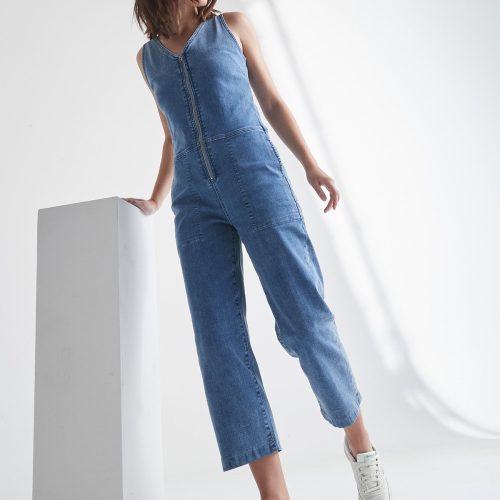 WBLR5025 PERFORMANCE DENIM JUMPSUIT LIGHT STONE FB Stylized a8b55871 a24e 4a10 ade7 f19525465a98