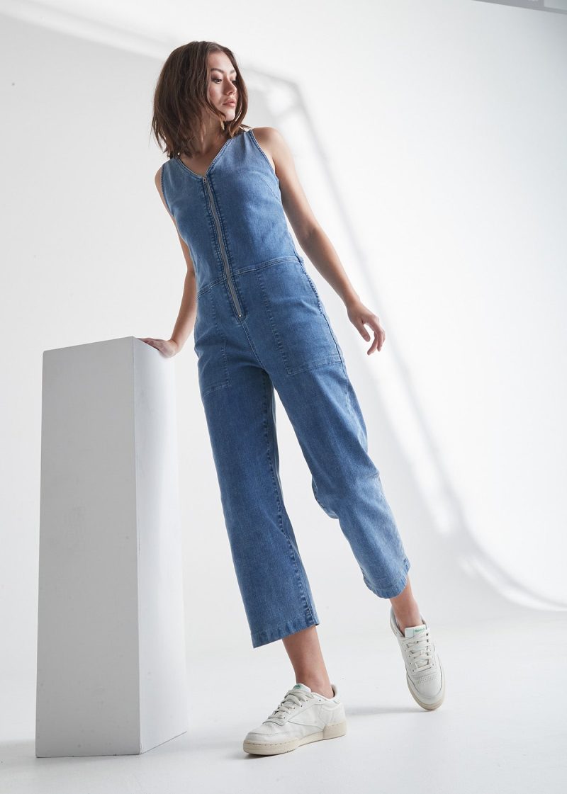 WBLR5025 PERFORMANCE DENIM JUMPSUIT LIGHT STONE FB Stylized a8b55871 a24e 4a10 ade7 f19525465a98