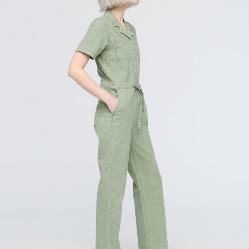 WBMR1029 Stretch Canvas Girlfriend Jumpsuit Light Pine 1434 R 963866