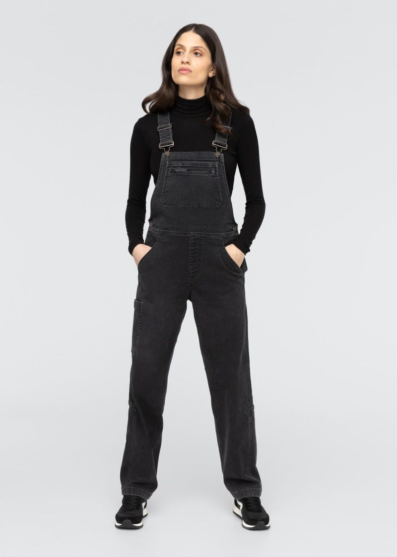 WBMR1223 Stretch Canvas Overall Black 2417