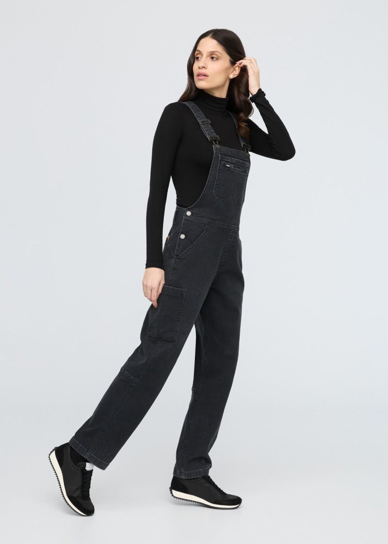 WBMR1223 Stretch Canvas Overall Black 2431 R