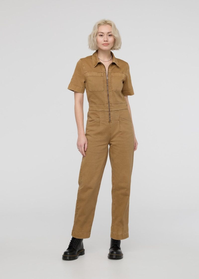 WBMR1225 LuxTwill Boiler Suit Camel 1574 Full ECOM 547916