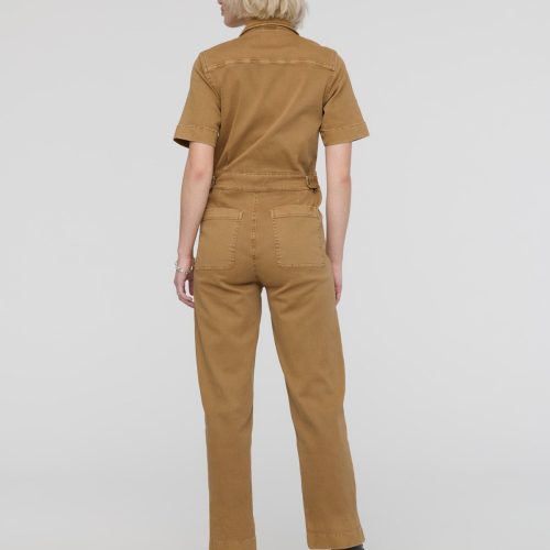 WBMR1225 LuxTwill Boiler Suit Camel 1607 Back ECOM