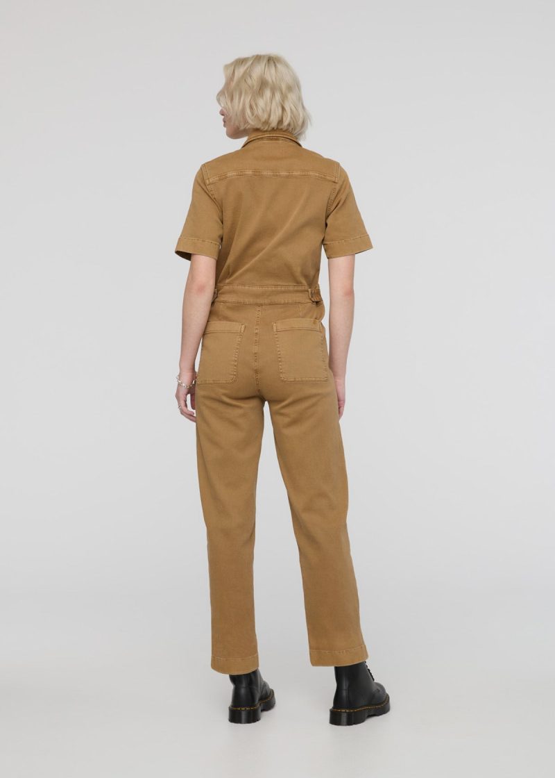 WBMR1225 LuxTwill Boiler Suit Camel 1607 Back ECOM