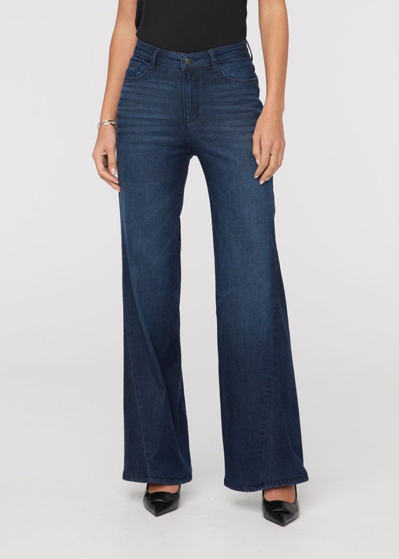 WFIO4591 No Sweat Denim High Rise Wide Leg Nostalgia Tone 4454