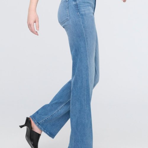 WFIO4591 No Sweat Denim High Rise Wide Leg PACIFIC 3201