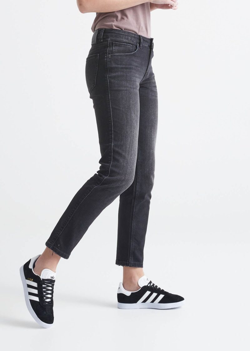 WFLR2616 PERFORMANCE DENIM GIRLFRIEND JEAN VINTAGE BLACK SD 1