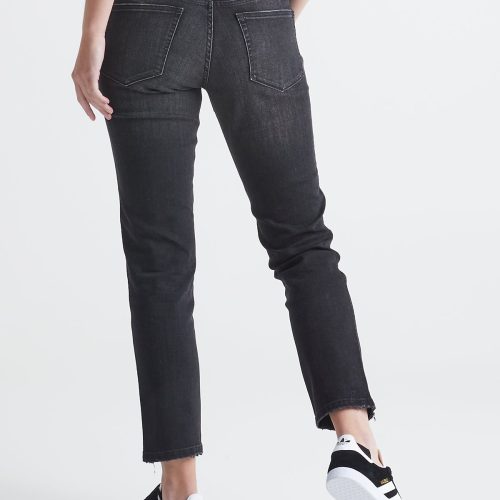 WFLR2616 PERFORMANCE DENIM GIRLFRIEND JEAN VINTAGE BLACK bk 1