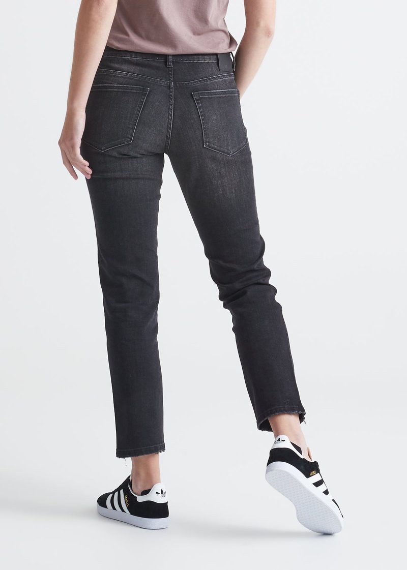 WFLR2616 PERFORMANCE DENIM GIRLFRIEND JEAN VINTAGE BLACK bk 1