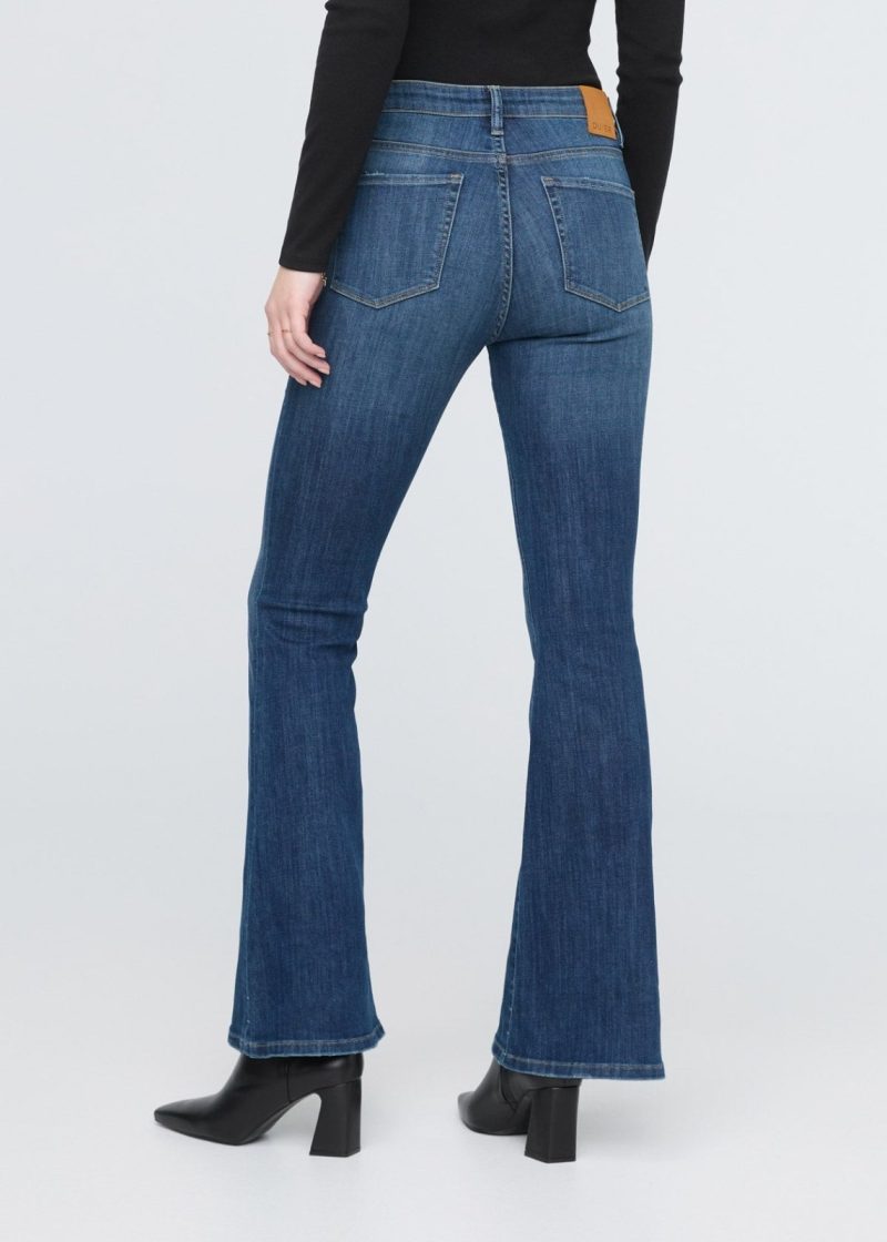 WFLS5337 Performance Denim High Rise Flare Worn in Blue 0295 808055