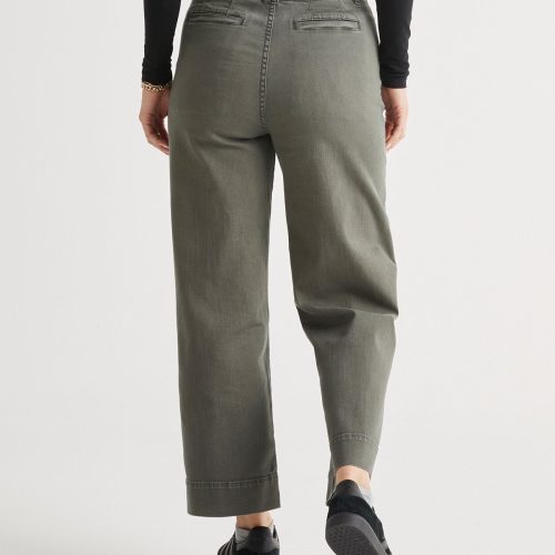 WFMR1015 LuxTwill High Rise Trouser Thyme Amy 3914 ECOM