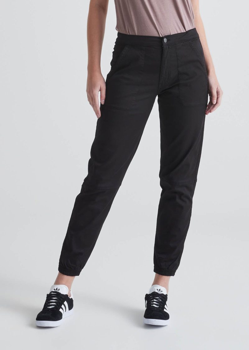 WJTS1200 LIVE LITE HIGH RISE JOGGER SLIM JOGGER BLACK FT 1