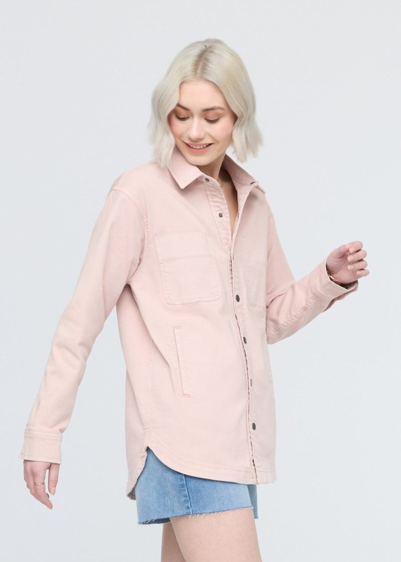 WOMR1055 LuxTwill Overshirt Soft Rose 0943 R ECOM 1 408039