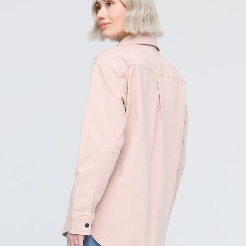 WOMR1055 LuxTwill Overshirt Soft Rose 0947 R ECOM