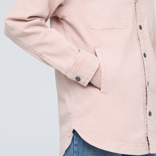 WOMR1055 LuxTwill Overshirt Soft Rose 0963 R ECOM 783252