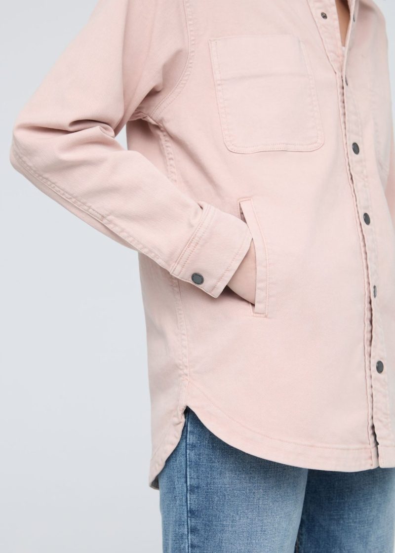 WOMR1055 LuxTwill Overshirt Soft Rose 0963 R ECOM 783252