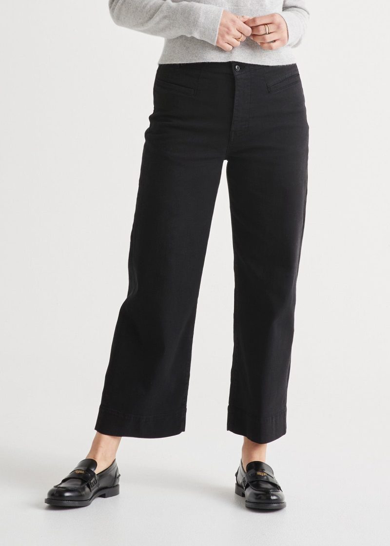 WPMR1015 LuxTwill High Rise Trouser Black 3649 ECOM