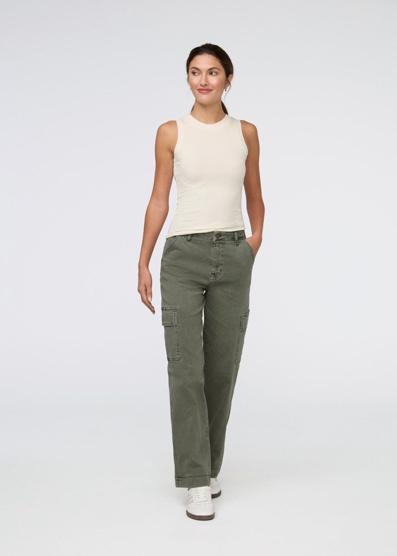 WPMR1225 Luxtwill High Rise Cargo Pant Thyme 7483 820190