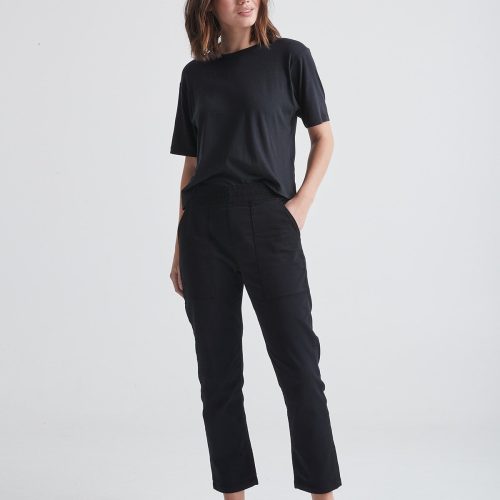 WPNR1100 NO SWEAT EVERYDAY PANT CROP BLACK FB