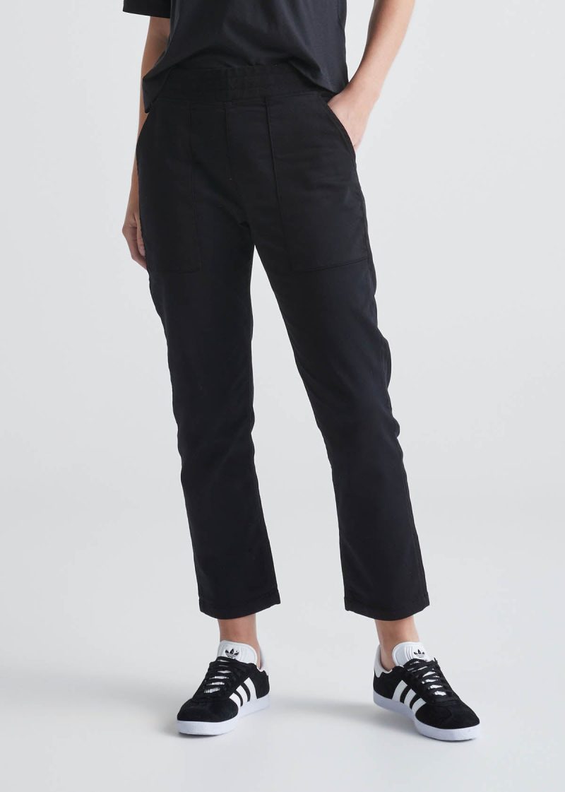 WPNR1100 NO SWEAT EVERYDAY PANT CROP BLACK FT 1