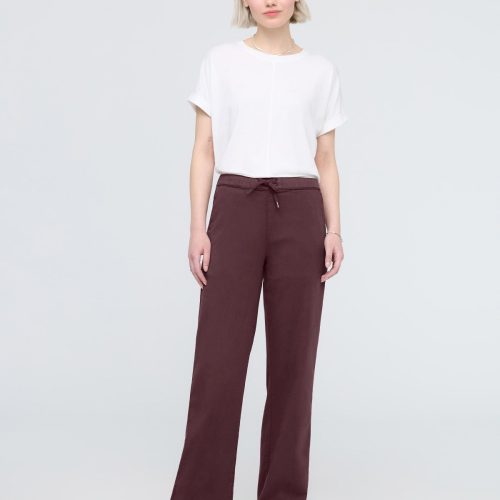 WPNR1643 No Sweat Wide Leg Pant Raisin 5850 ECOM