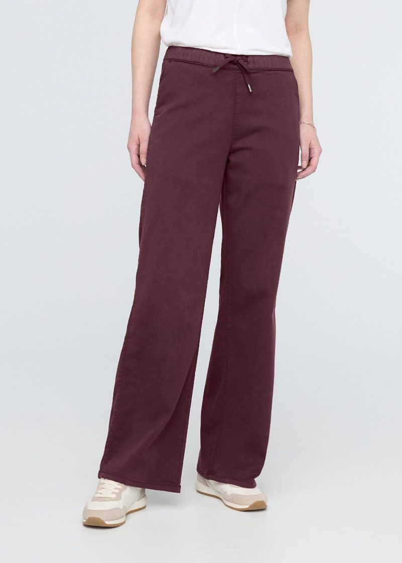 WPNR1643 No Sweat Wide Leg Pant Raisin 5861 ECOM