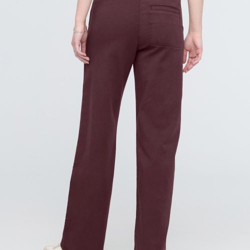 WPNR1643 No Sweat Wide Leg Pant Raisin 5881 ECOM