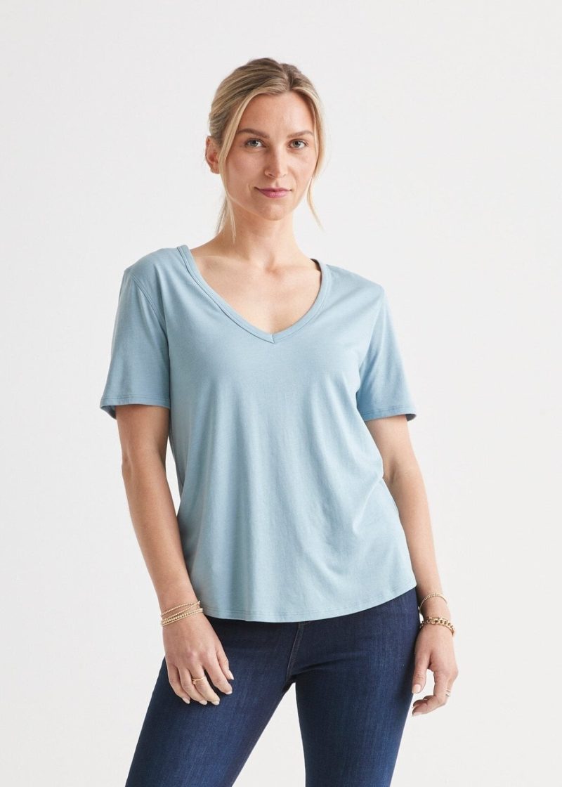 WTJR1820 The Only Tee V Neck Pacific 1666 ECOM 455404