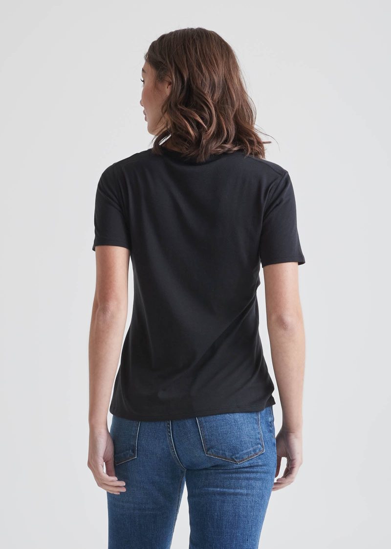 WTJR820 ONLY TEE V NECK BLACK 0450 2